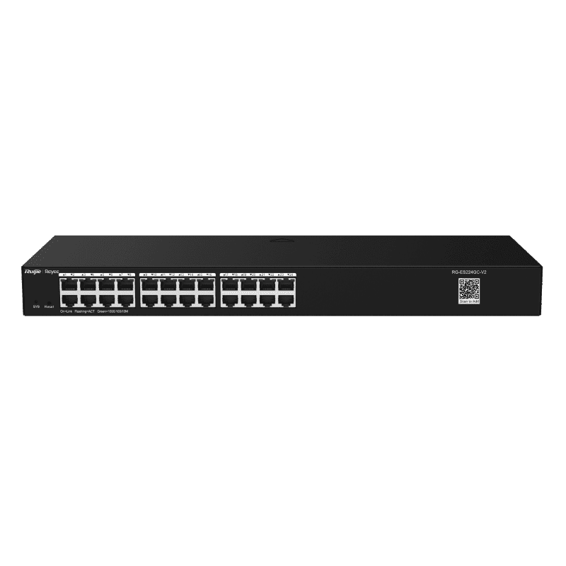 RG-ES224GC , 24-Port Gigabit Smart Cloud Managed Non-PoE Switch