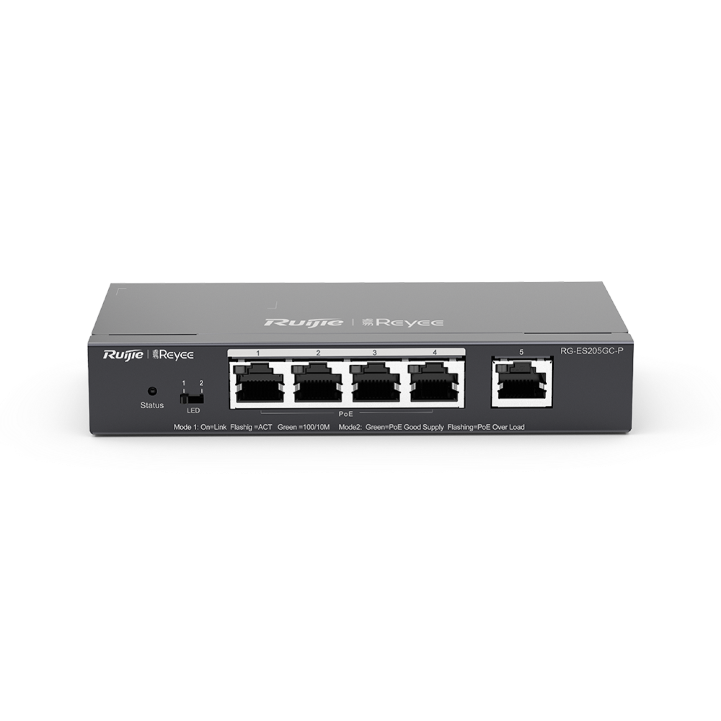 Ruijie Reyee RG-ES205GC-P, 5-Port Gigabit Smart Cloud Managed PoE Switch