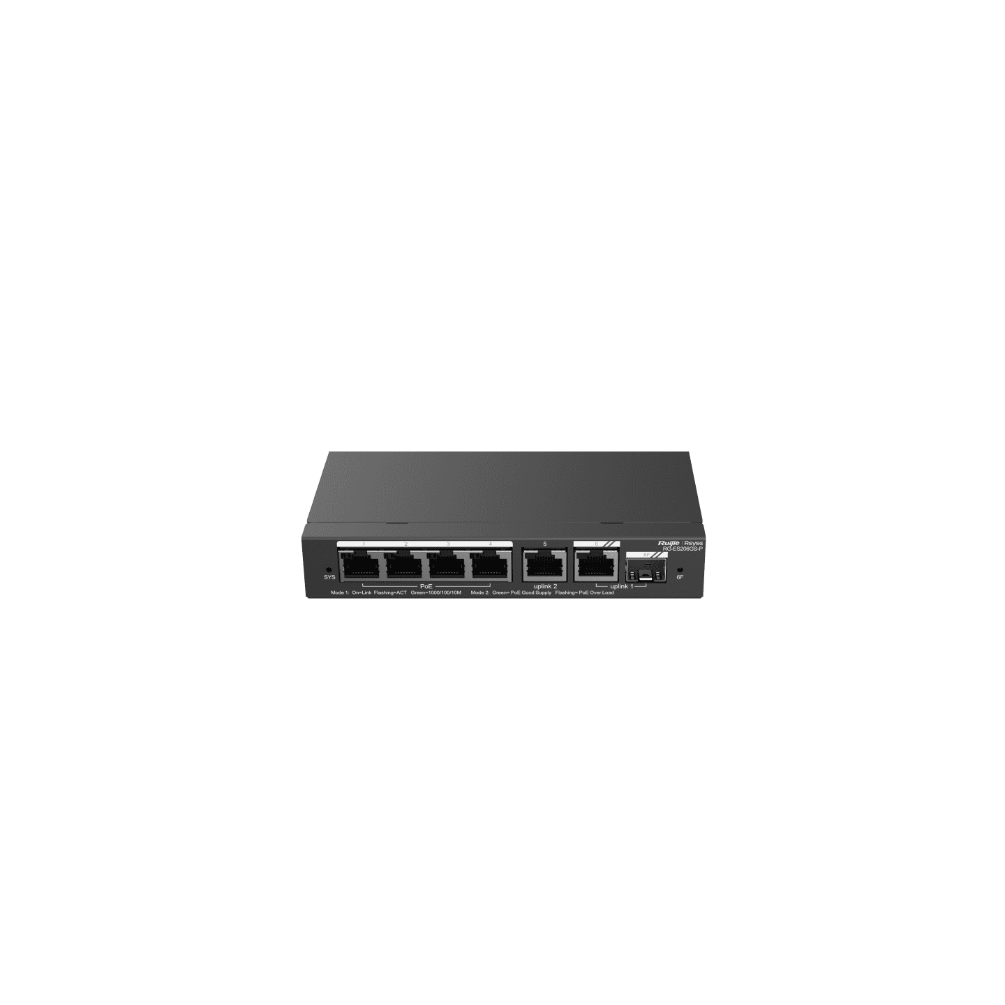 Ruijie Reyee RG-ES206GS-P, 6-Port Gigabit Smart Cloud Managed PoE Switch