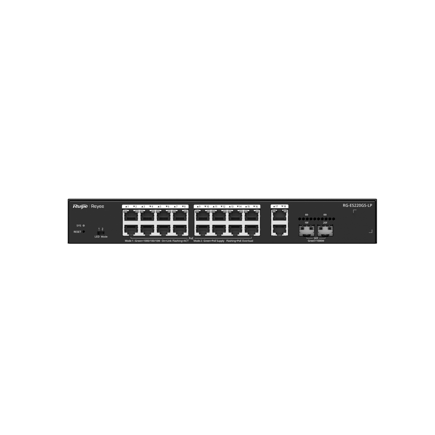 Ruijie Reyee RG-ES220GS-LP, 20-Port Gigabit Smart Cloud Managed PoE Switch - Image 4