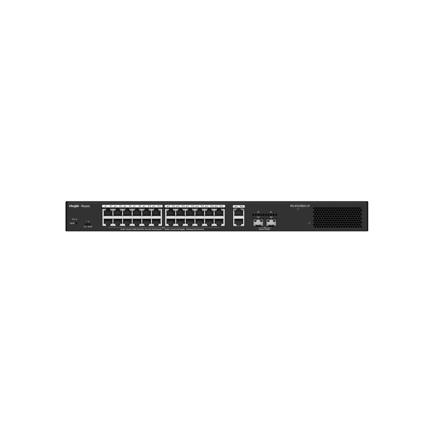 Ruijie Reyee RG-ES228GS-LP, 28-Port Gigabit Smart Cloud Managed PoE Switch - Image 2